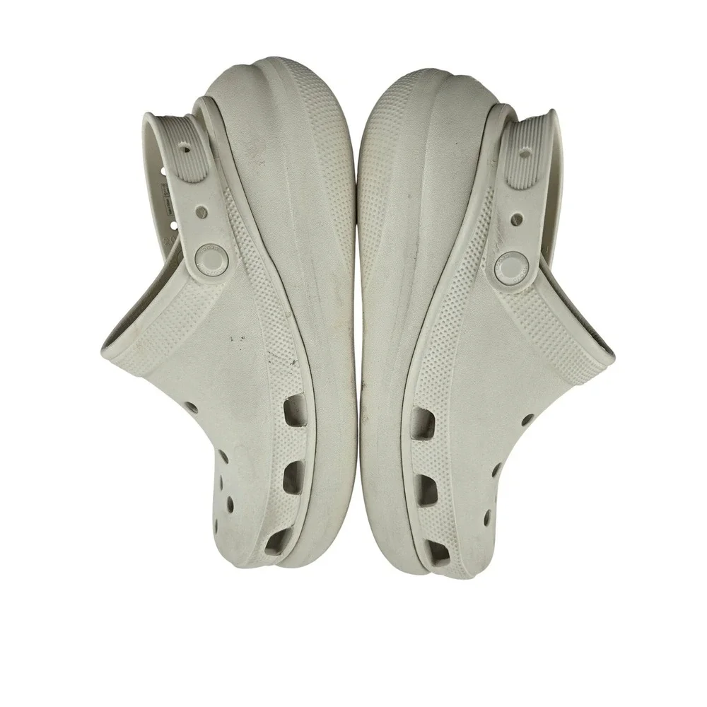 Crocs Classic Crush Clog Bone Men 8 Women 10‎ Platform Chunky Sole Sandal 207521